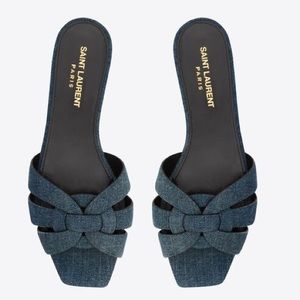SAINT LAURENT
Tribute 05 denim sandals